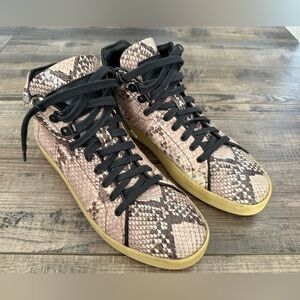 Rag & Bone Kent High Top Snake Print sneakers women’s size 9.5 40